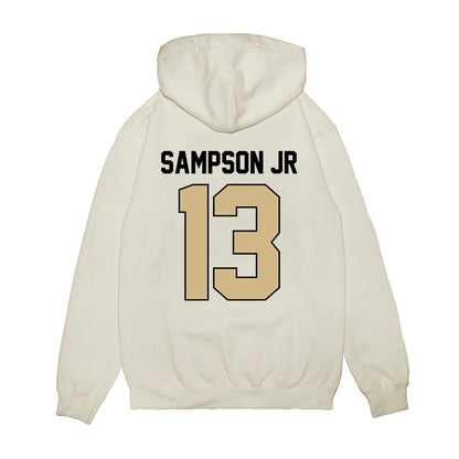 Purdue - NCAA Football : Ricky Sampson Jr - Vintage Helmet Premium Hooded Sweatshirt-1