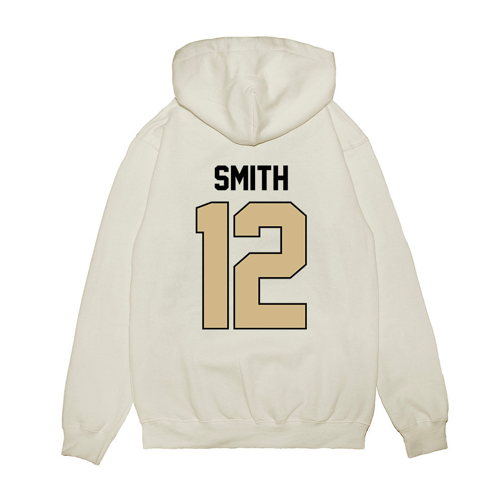 Purdue - NCAA Football : Corey Smith - Vintage Helmet Premium Hooded Sweatshirt-1