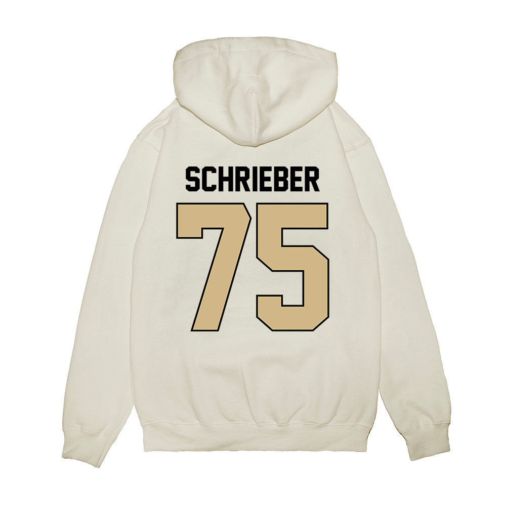 Purdue - NCAA Football : Rico Schrieber - Vintage Helmet Premium Hooded Sweatshirt-1