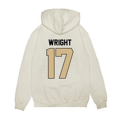 Purdue - NCAA Football : Traveon Wright - Vintage Helmet Premium Hooded Sweatshirt-1