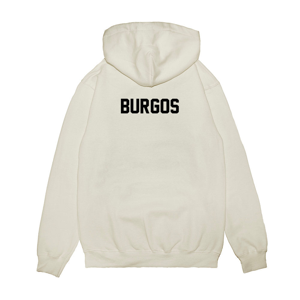 Purdue - NCAA Football : Keyshawn Burgos - Vintage Helmet Premium Hooded Sweatshirt-1