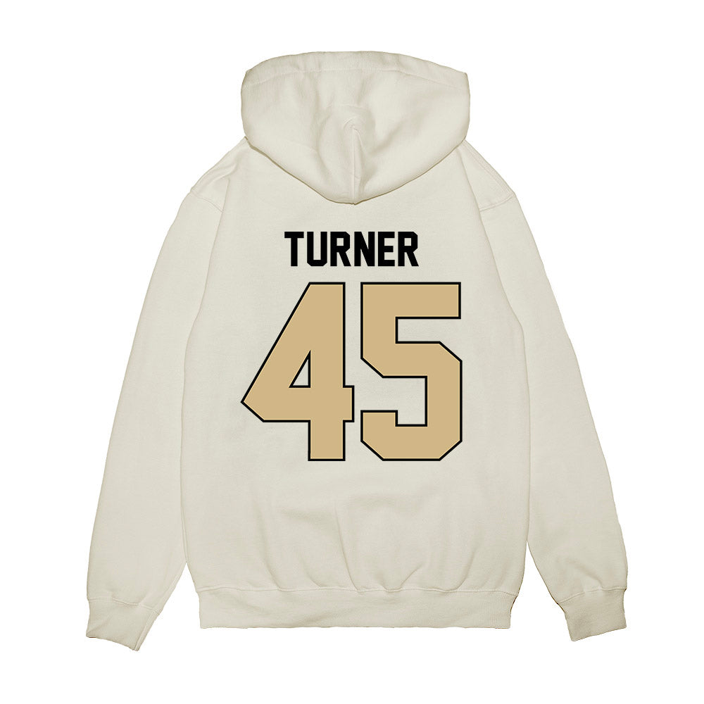 Purdue - NCAA Football : Seth Turner - Vintage Helmet Premium Hooded Sweatshirt-1