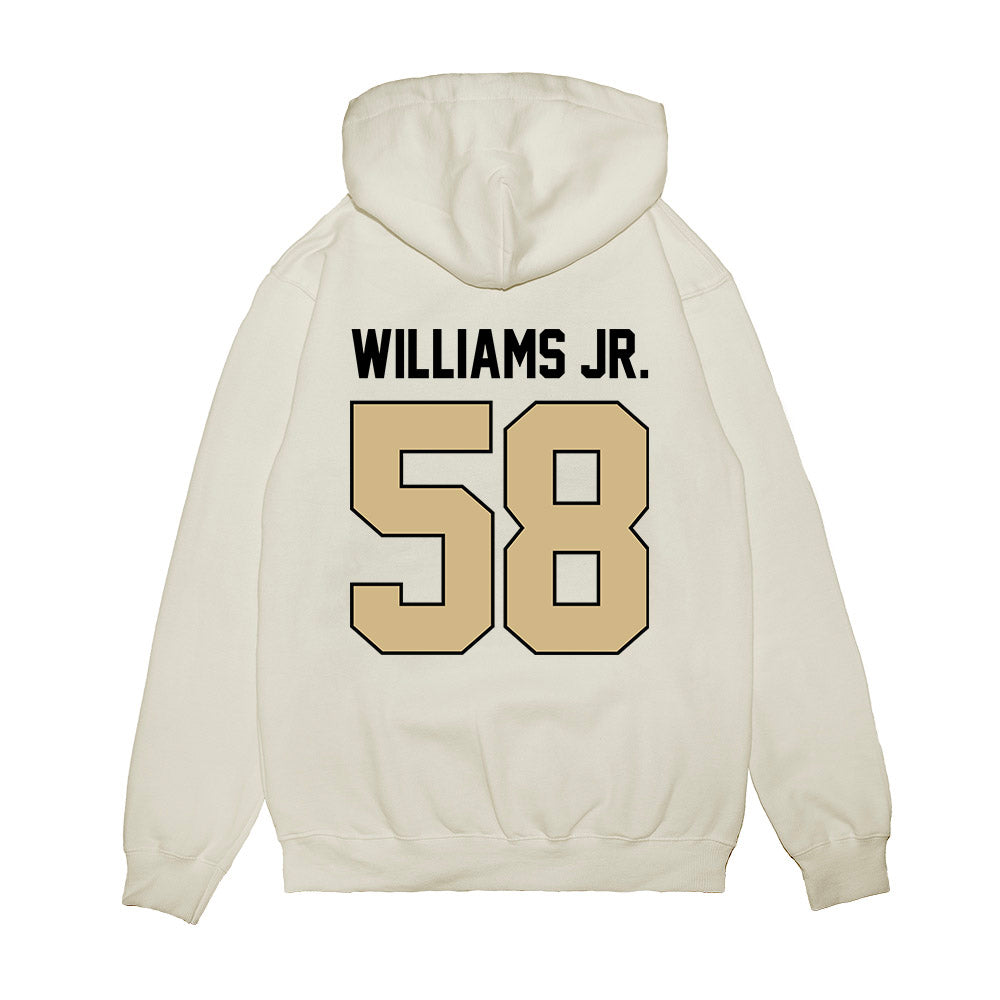 Purdue - NCAA Football : James Williams Jr. - Vintage Helmet Premium Hooded Sweatshirt-1