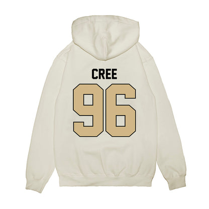 Purdue - NCAA Football : Jordan Cree - Vintage Helmet Premium Hooded Sweatshirt-1