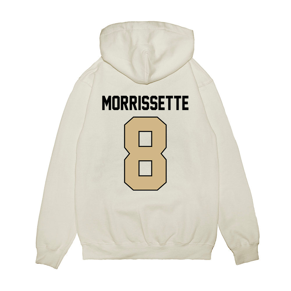Purdue - NCAA Football : Denylon Morrissette - Vintage Helmet Premium Hooded Sweatshirt-1