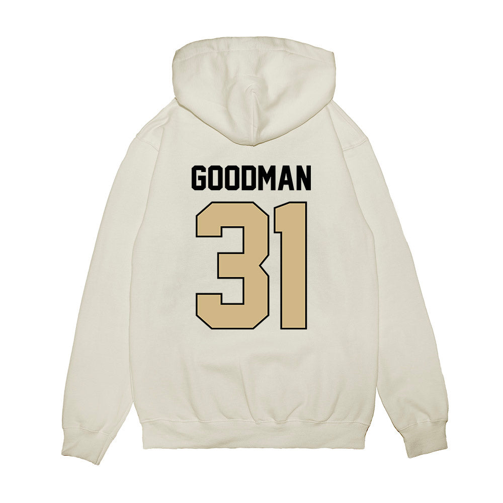 Purdue - NCAA Football : Finn Goodman - Vintage Helmet Premium Hooded Sweatshirt-1