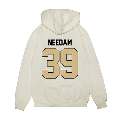 Purdue - NCAA Football : Isaiah Needam - Vintage Helmet Premium Hooded Sweatshirt-1