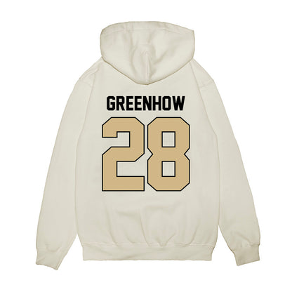 Purdue - NCAA Football : Dana Greenhow - Vintage Helmet Premium Hooded Sweatshirt-1