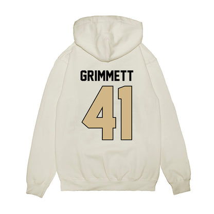 Purdue - NCAA Football : Jon Grimmett - Vintage Helmet Premium Hooded Sweatshirt-1