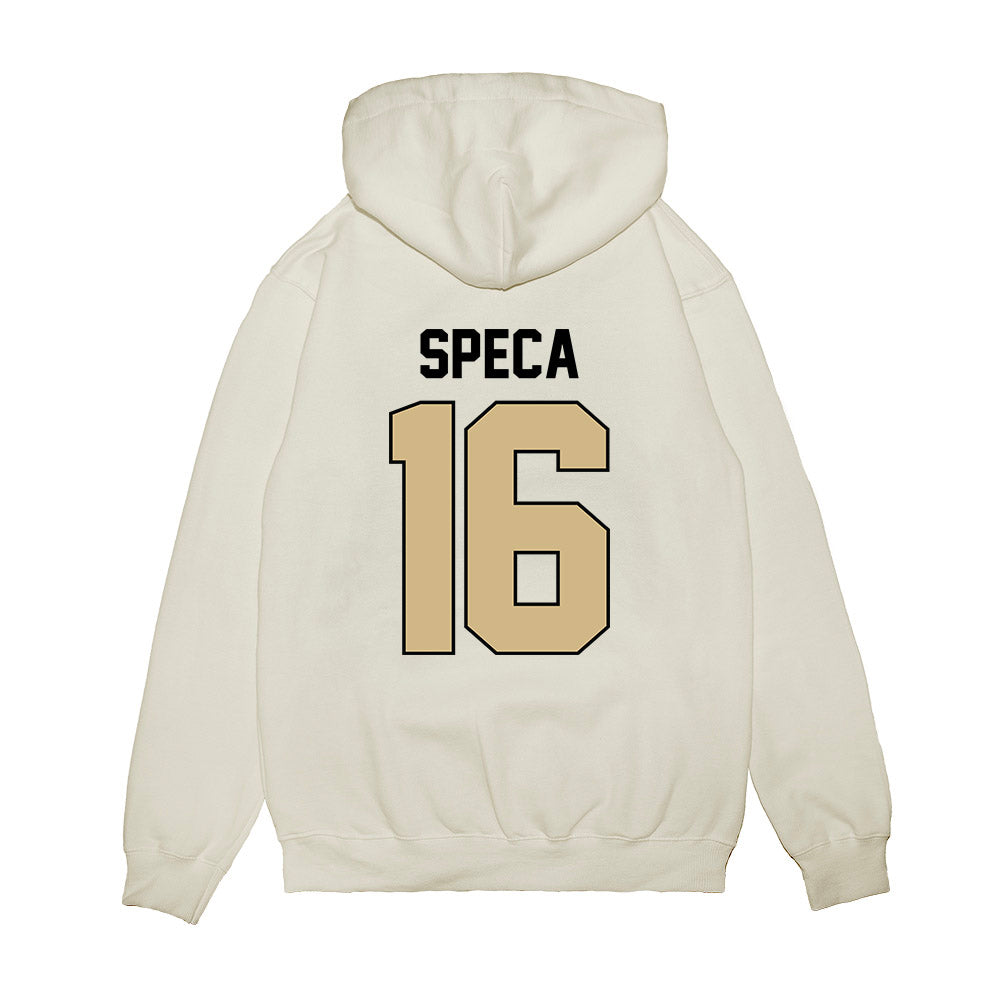 Purdue - NCAA Football : Anthony Speca - Vintage Helmet Premium Hooded Sweatshirt-1