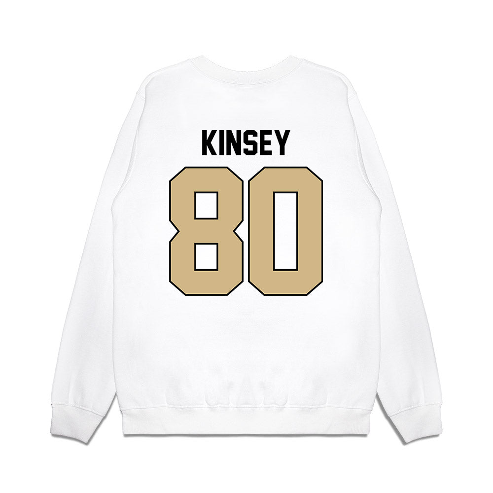 Purdue - NCAA Football : Brandon Kinsey - Vintage Helmet Premium Crewneck Sweatshirt-1