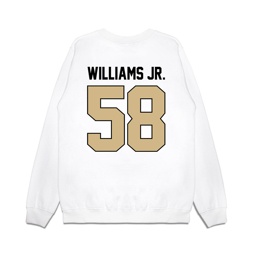 Purdue - NCAA Football : James Williams Jr. - Vintage Helmet Premium Crewneck Sweatshirt-1