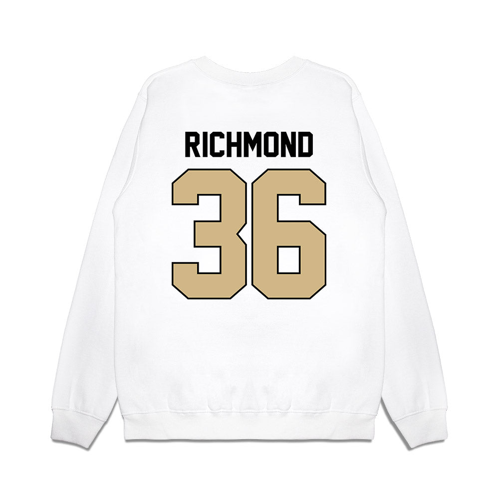Purdue - NCAA Football : Kaleb Richmond - Vintage Helmet Premium Crewneck Sweatshirt-1