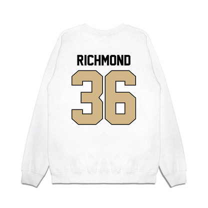 Purdue - NCAA Football : Kaleb Richmond - Vintage Helmet Premium Crewneck Sweatshirt-1