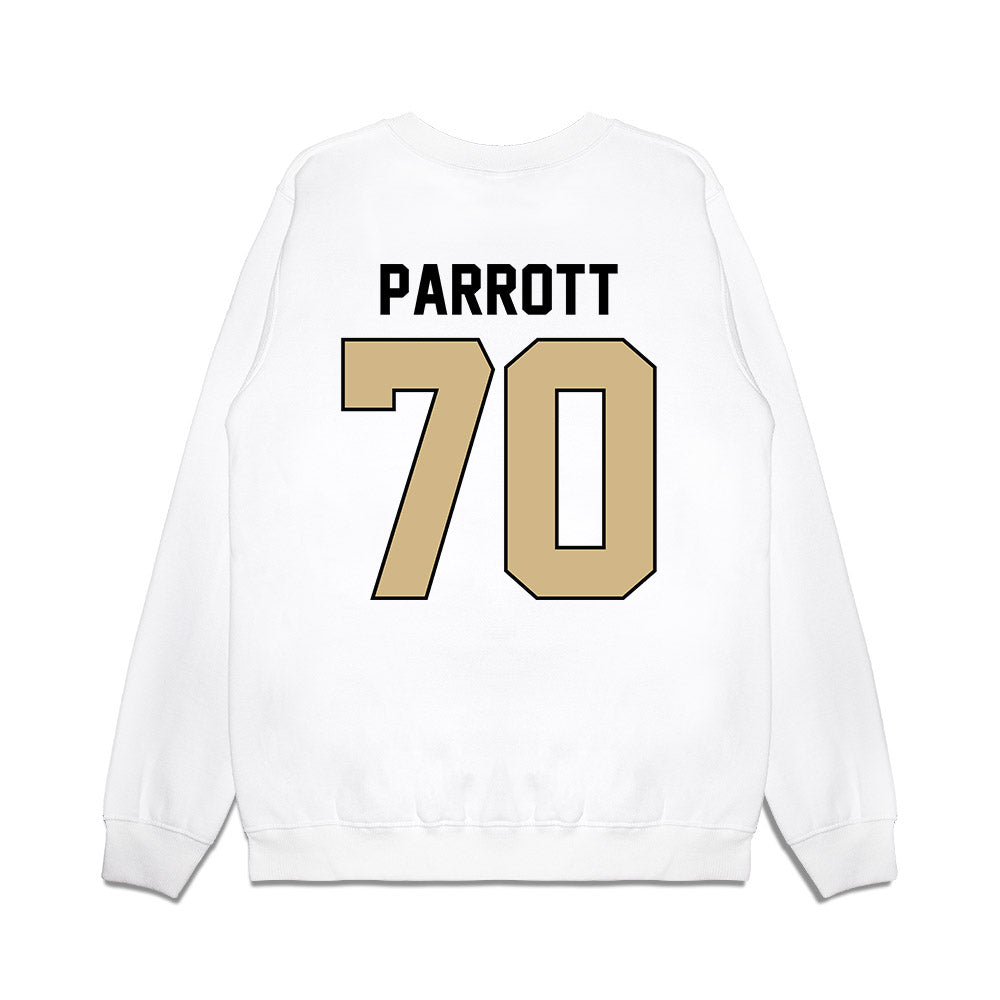 Purdue - NCAA Football : Maxwell Parrott - Vintage Helmet Premium Crewneck Sweatshirt-1