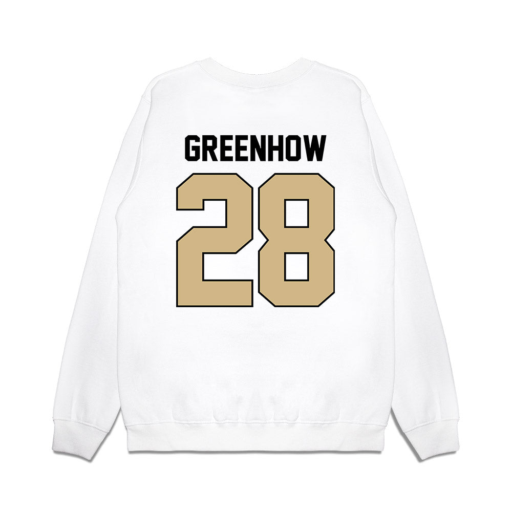 Purdue - NCAA Football : Dana Greenhow - Vintage Helmet Premium Crewneck Sweatshirt-1