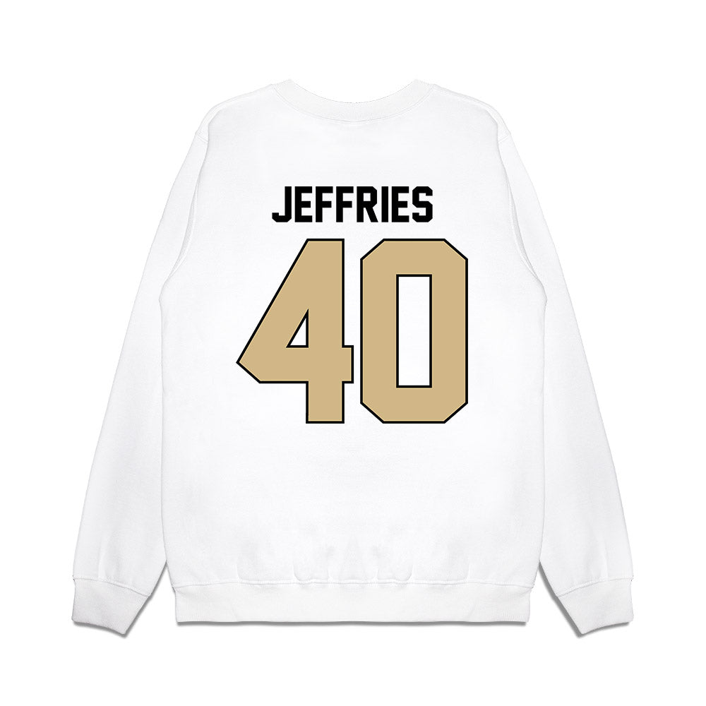 Purdue - NCAA Football : Ian Jeffries - Vintage Helmet Premium Crewneck Sweatshirt-1