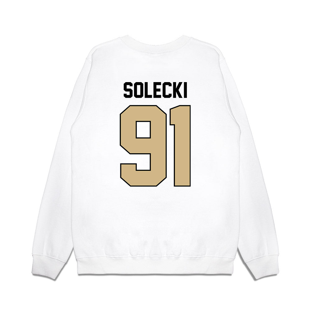 Purdue - NCAA Football : Aiden Solecki - Vintage Helmet Premium Crewneck Sweatshirt-1