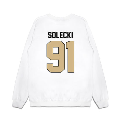 Purdue - NCAA Football : Aiden Solecki - Vintage Helmet Premium Crewneck Sweatshirt-1