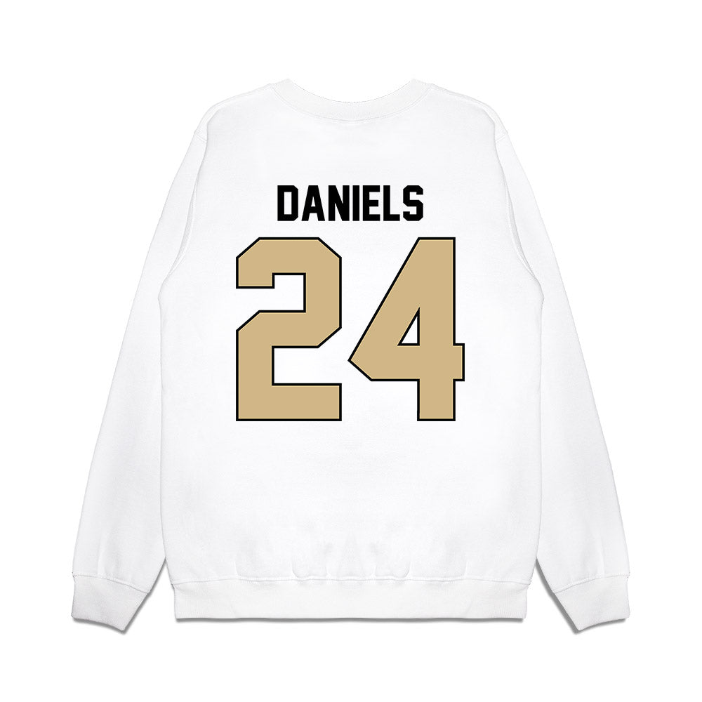 Purdue - NCAA Football : Raderrion Daniels - Vintage Helmet Premium Crewneck Sweatshirt-1