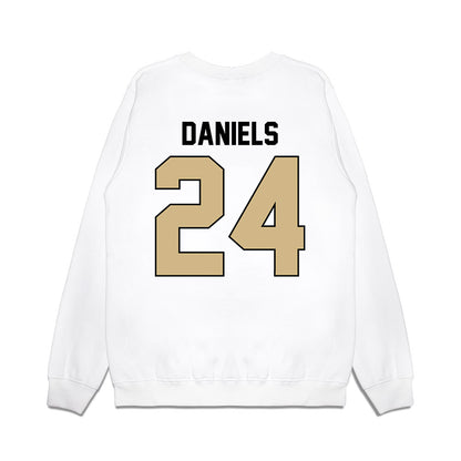 Purdue - NCAA Football : Raderrion Daniels - Vintage Helmet Premium Crewneck Sweatshirt-1