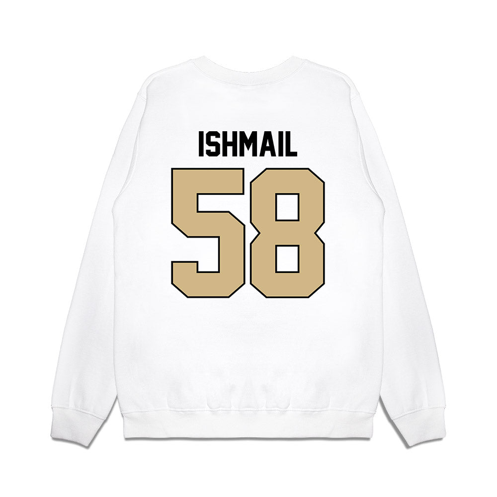 Purdue - NCAA Football : Breeon Ishmail - Vintage Helmet Premium Crewneck Sweatshirt-1