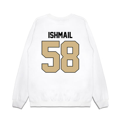 Purdue - NCAA Football : Breeon Ishmail - Vintage Helmet Premium Crewneck Sweatshirt-1