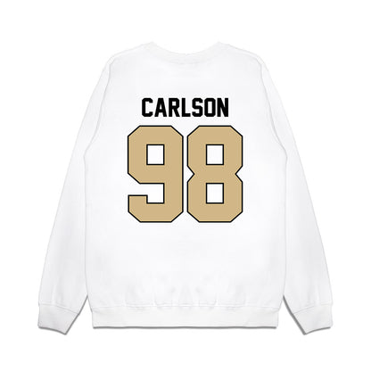 Purdue - NCAA Football : Drake Carlson - Vintage Helmet Premium Crewneck Sweatshirt-1
