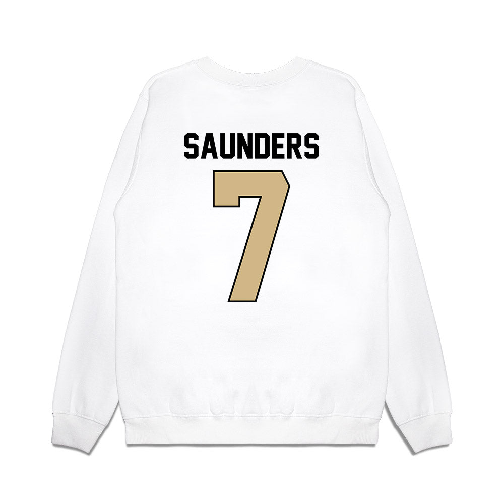 Purdue - NCAA Football : Donovan Saunders - Vintage Helmet Premium Crewneck Sweatshirt-1