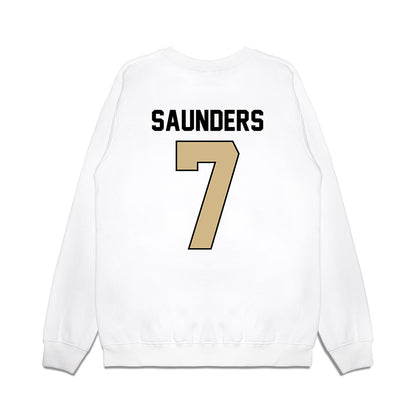 Purdue - NCAA Football : Donovan Saunders - Vintage Helmet Premium Crewneck Sweatshirt-1