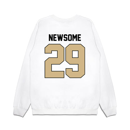 Purdue - NCAA Football : Dee Newsome - Vintage Helmet Premium Crewneck Sweatshirt-1