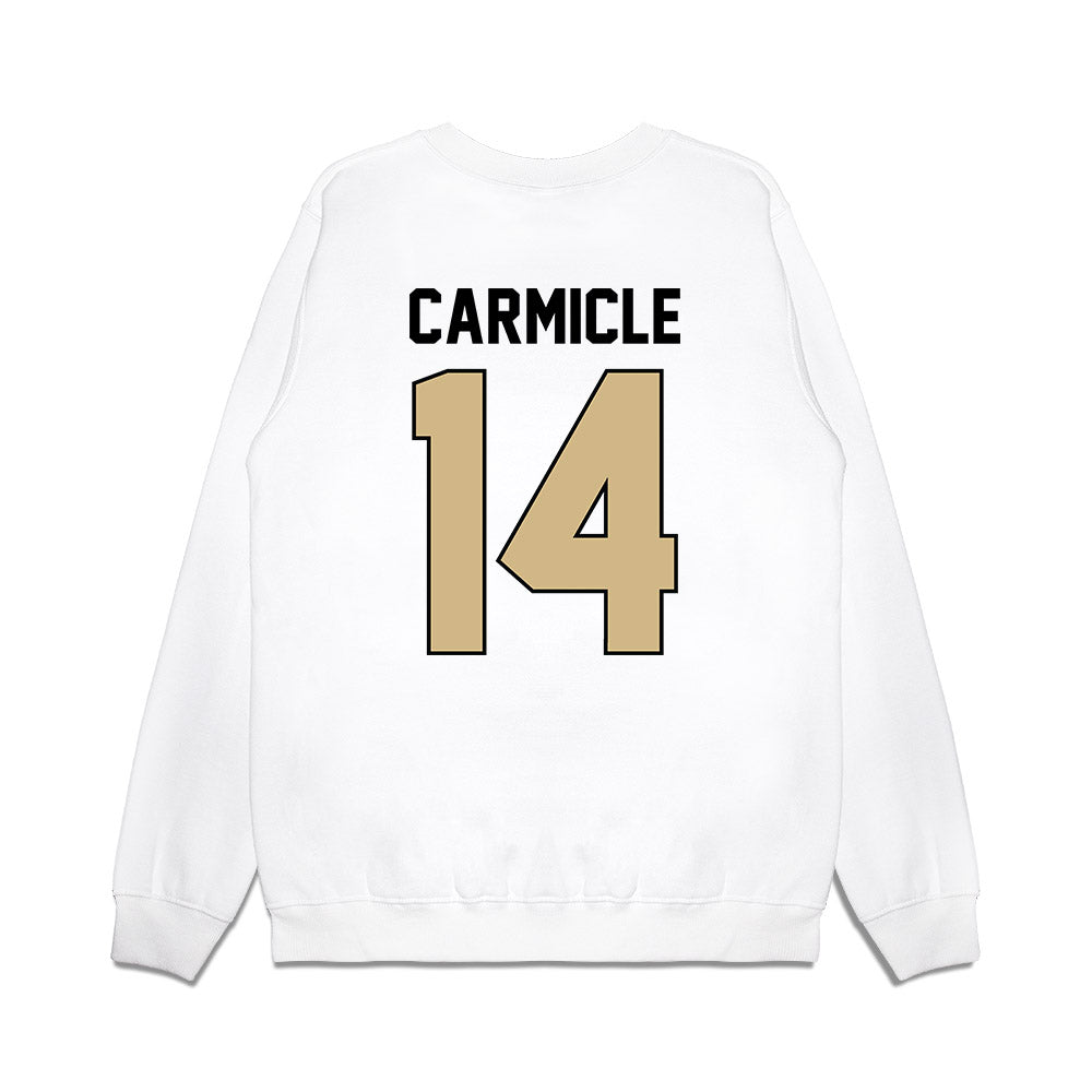 Purdue - NCAA Football : Maximilian Carmicle - Vintage Helmet Premium Crewneck Sweatshirt-1