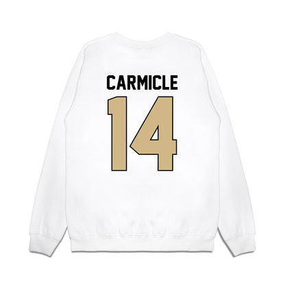 Purdue - NCAA Football : Maximilian Carmicle - Vintage Helmet Premium Crewneck Sweatshirt-1