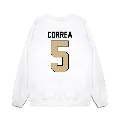 Purdue - NCAA Football : Charles Correa - Vintage Helmet Premium Crewneck Sweatshirt-1