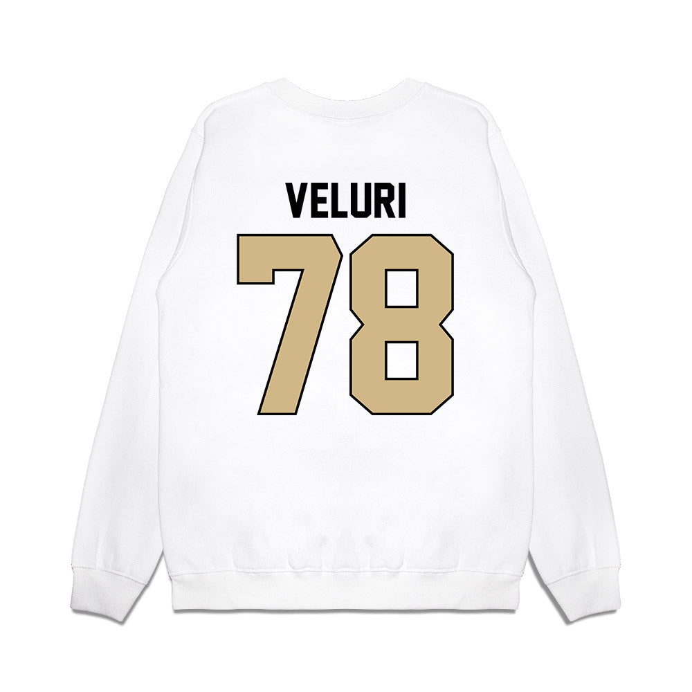 Purdue - NCAA Football : Sankeerth Veluri - Vintage Helmet Premium Crewneck Sweatshirt-1