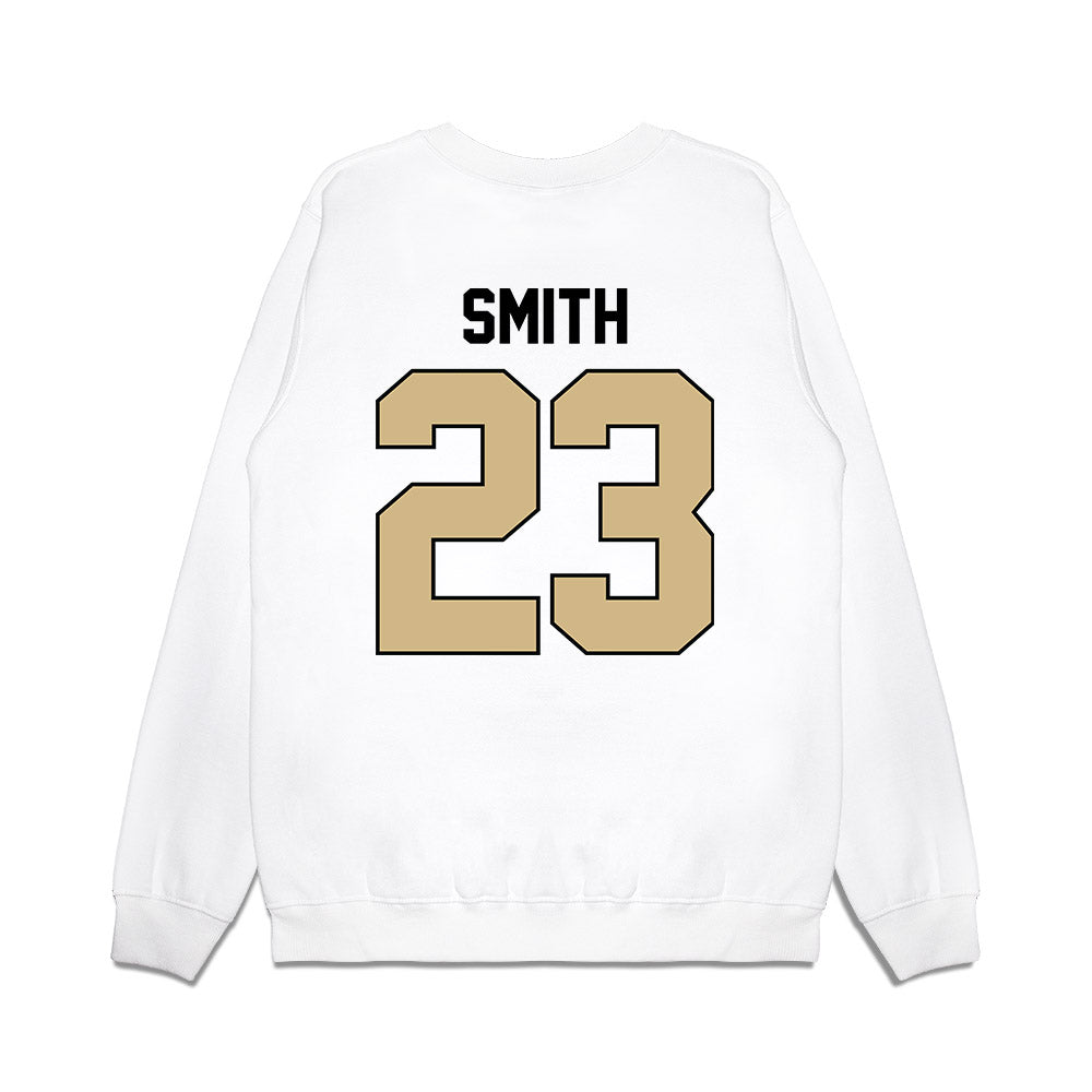 Purdue - NCAA Football : Trey Smith - Vintage Helmet Premium Crewneck Sweatshirt-1