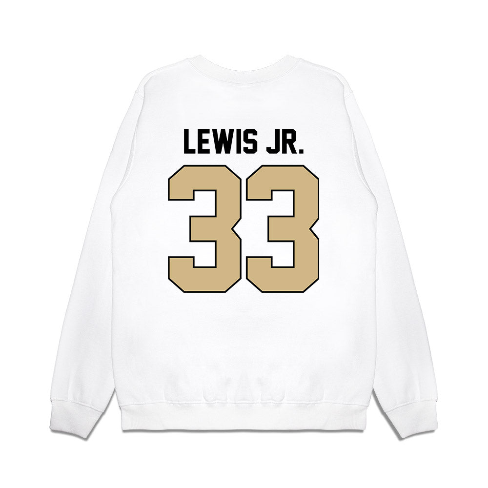 Purdue - NCAA Football : Jeremy Lewis Jr. - Vintage Helmet Premium Crewneck Sweatshirt-1