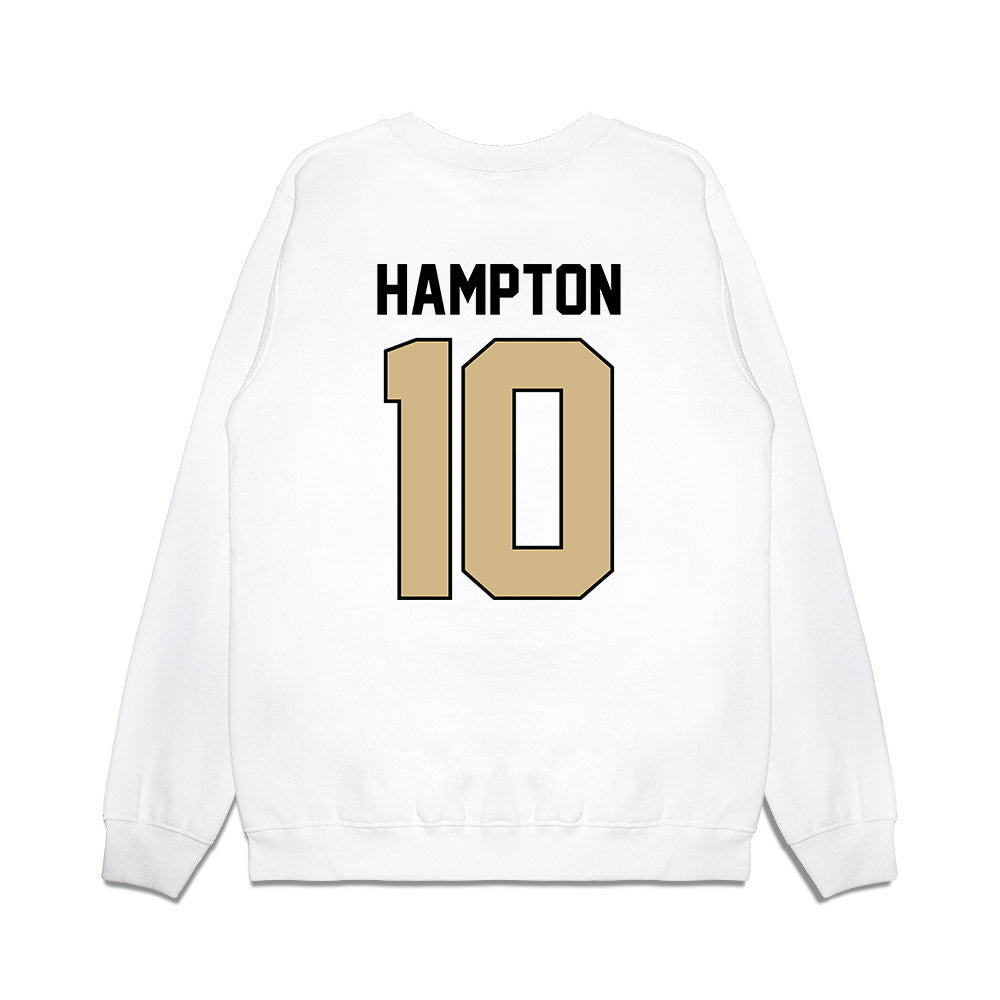Purdue - NCAA Football : TaVari Hampton - Vintage Helmet Premium Crewneck Sweatshirt-1
