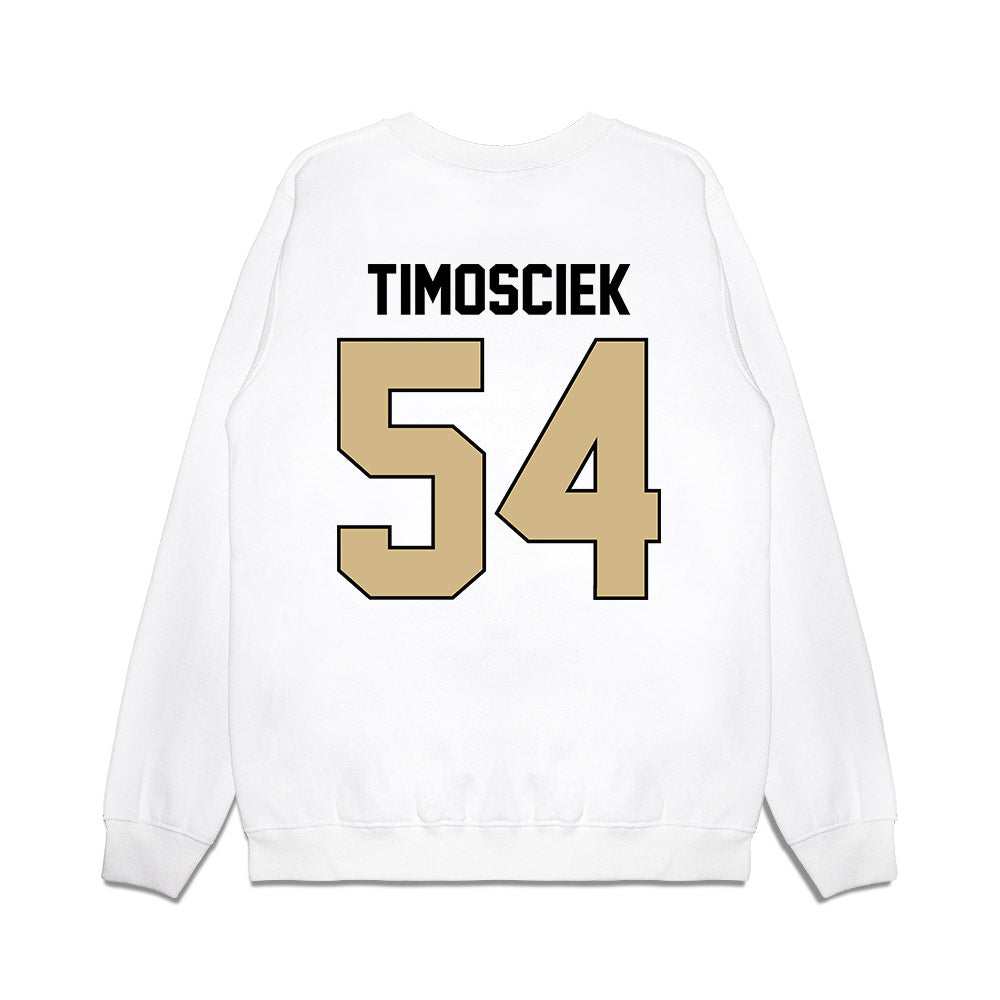 Purdue - NCAA Football : Hayden Timosciek - Vintage Helmet Premium Crewneck Sweatshirt-1