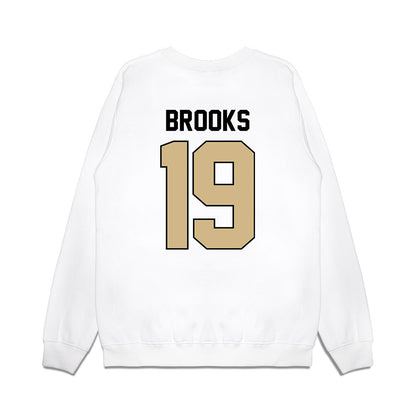 Purdue - NCAA Football : Landon Brooks - Vintage Helmet Premium Crewneck Sweatshirt-1