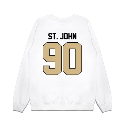 Purdue - NCAA Football : Elijah St. John - Vintage Helmet Premium Crewneck Sweatshirt-1