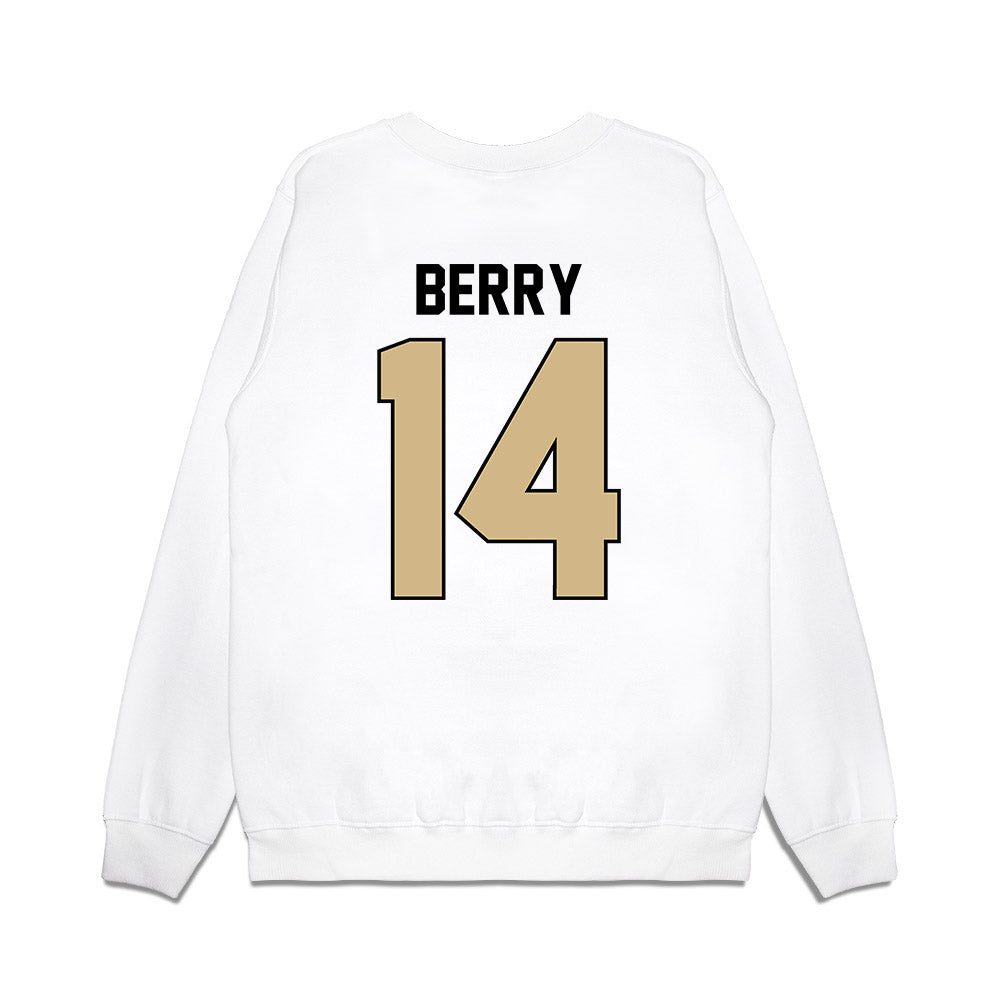 Purdue - NCAA Football : Corin Berry - Vintage Helmet Premium Crewneck Sweatshirt-1
