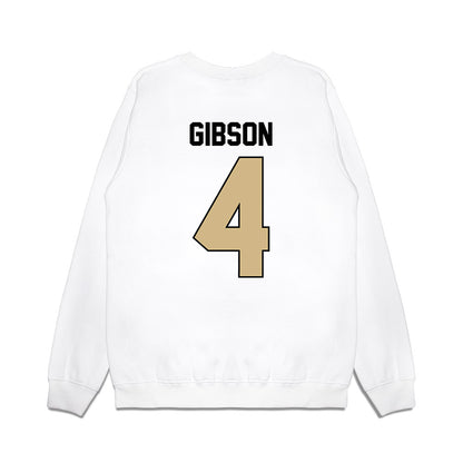 Purdue - NCAA Football : Jerrick Gibson - Vintage Helmet Premium Crewneck Sweatshirt-1