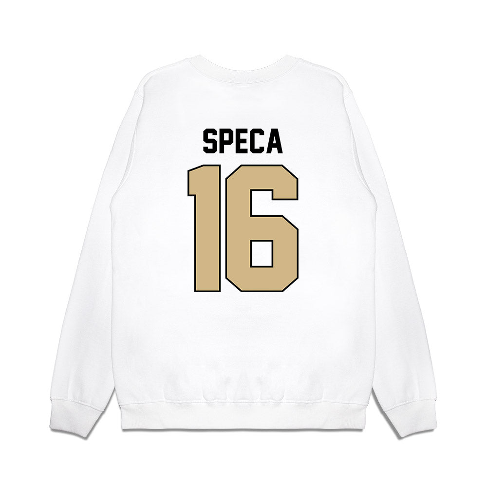 Purdue - NCAA Football : Anthony Speca - Vintage Helmet Premium Crewneck Sweatshirt-1