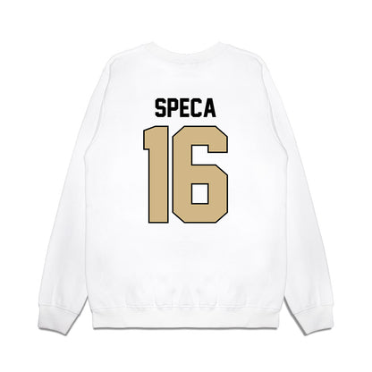 Purdue - NCAA Football : Anthony Speca - Vintage Helmet Premium Crewneck Sweatshirt-1