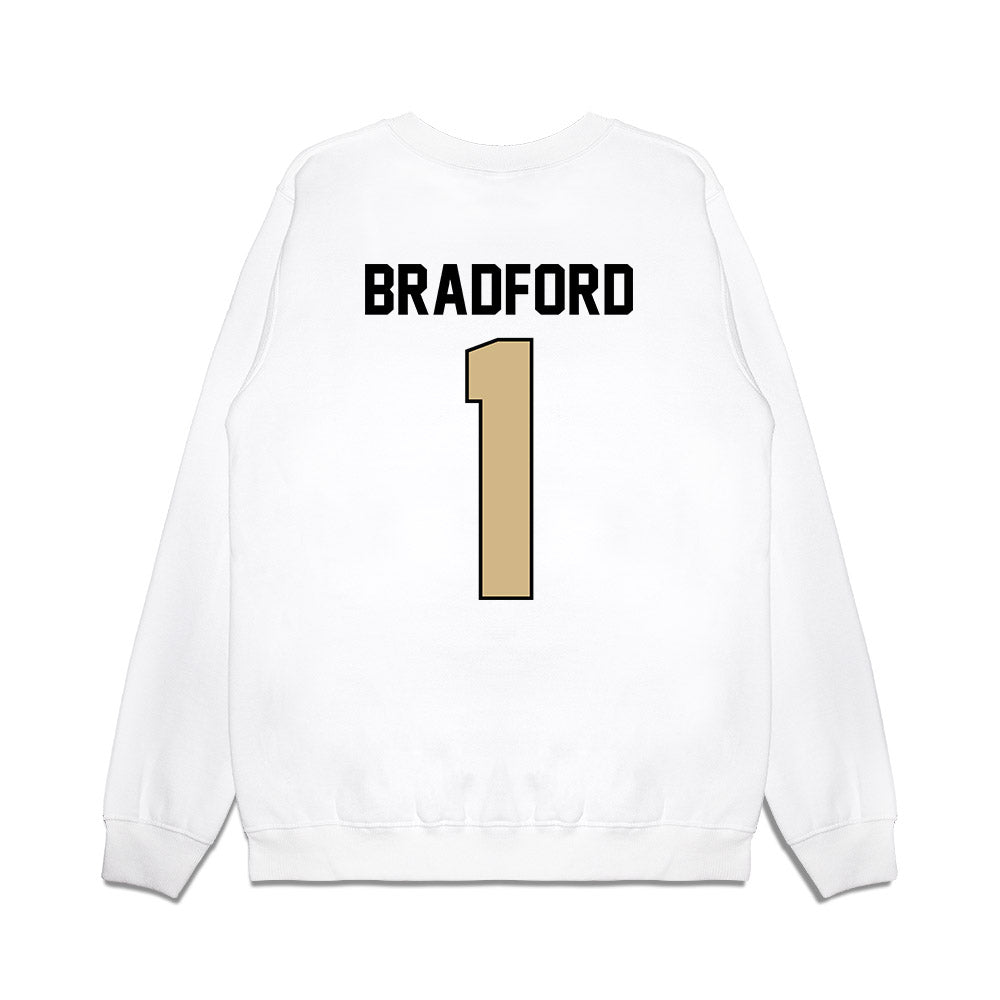 Purdue - NCAA Football : Smiley Bradford - Vintage Helmet Premium Crewneck Sweatshirt-1