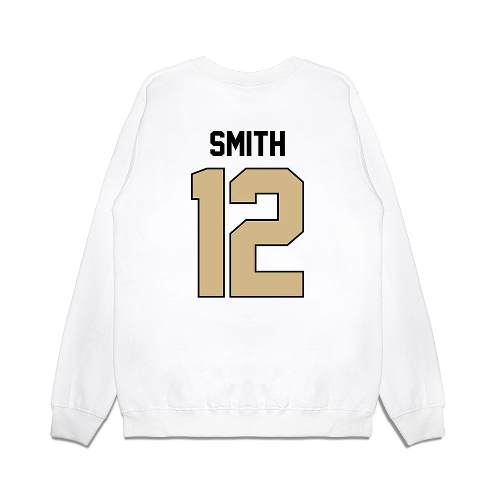 Purdue - NCAA Football : Corey Smith - Vintage Helmet Premium Crewneck Sweatshirt-1