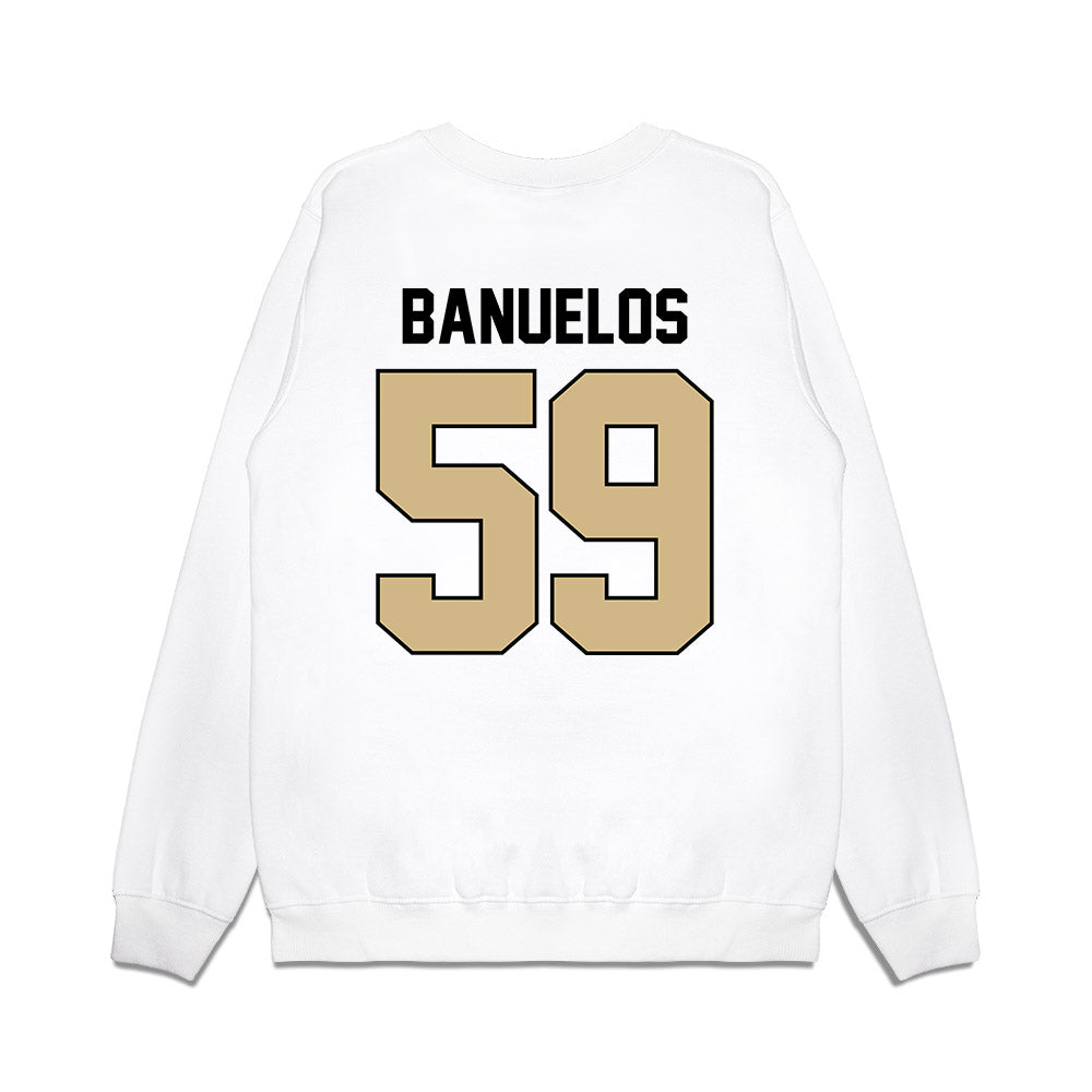 Purdue - NCAA Football : Micah Banuelos - Vintage Helmet Premium Crewneck Sweatshirt-1