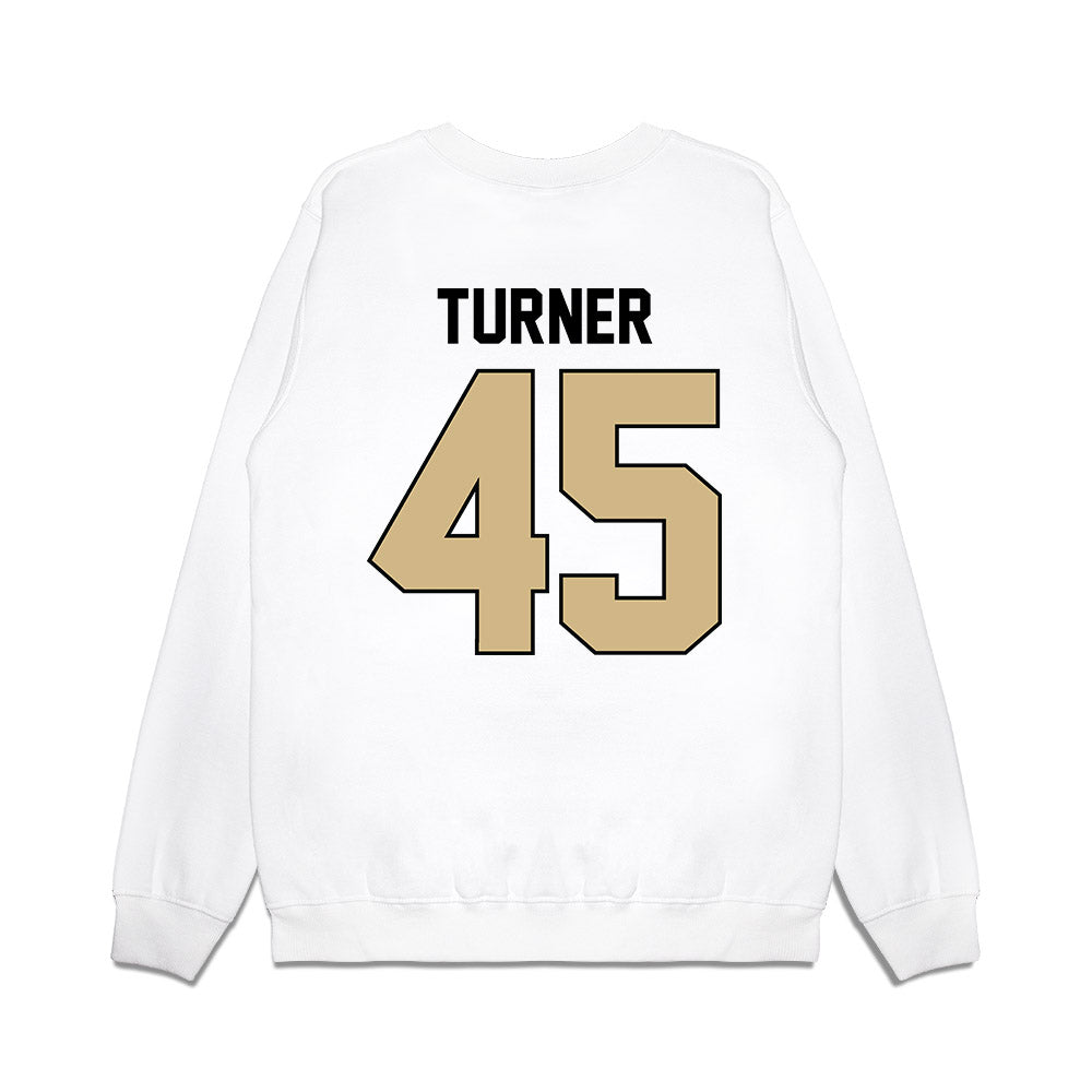 Purdue - NCAA Football : Seth Turner - Vintage Helmet Premium Crewneck Sweatshirt-1