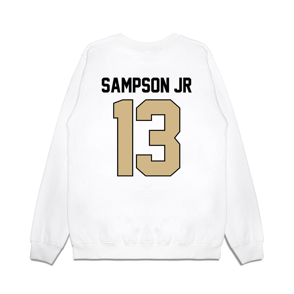 Purdue - NCAA Football : Ricky Sampson Jr - Vintage Helmet Premium Crewneck Sweatshirt-1